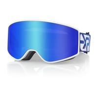 EXP VISION Ensemble de lunettes de ski parent-enfant, lunettes de neige anti-buée, protection UV 100%, lunettes de snowboard OTG pour hommes, femmes, jeunes, enfants