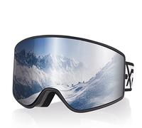 EXP VISION Ensemble de lunettes de ski parent-enfant, lunettes de neige anti-buée, protection UV 100%, lunettes de snowboard OTG pour hommes, femmes, jeunes, enfants