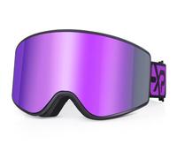 EXP VISION - Masque de ski anti-buée, protection 100 % UV, OTG, pour hommes, femmes, adolescents, enfants (pour adulte, violet)
