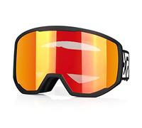 EXP VISION Masque de Ski Pro Anti-buée Lunettes de Ski, 100% Protection UV400 Masques de Snowboard, Masque et Lunettes de Ski Moto Skateboard pour Hommes, Femme, Garçons et Filles