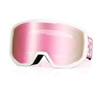 EXP VISION Masque de Ski Pro Anti-buée Lunettes de Ski, 100% Protection UV400 Masques de Snowboard, Masque et Lunettes de Ski Moto Skateboard pour Hommes, Femme, Garçons et Filles