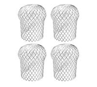 Expand Filtre de protection de gouttière en aluminium, Crépine de filtre en aluminium | 4 pièces protecteurs de bec de filtre crépine, Protections de gouttières imperméables et antirouille,
