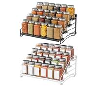 Expandable Cabinet Shelf - Adjustable Kitchen Organizer, Pantry Storage Rack for Organizing, Kitchen Storage Tool, Home Shelving Unit with Reinforced Steel Frame, Spices Sorting Tool for Arranging