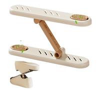 Expandable Shoe Rack - Adjustable Length Organizer, 2 Tier Sneaker Storage Stand, Space Saving Shelf Keeps Footwear Neatly Arranged With Added Aromatherapy Box Freshens Area, Stable Structure Fits Nar