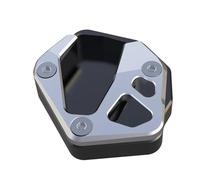 Expander Pour Moto Guzzi V 100 V100 Pour Mandello S 2023 2024 Motos Accessoires Pied Béquille Latérale Agrandisseur Plaque Pad Béquille Extension(Argent)