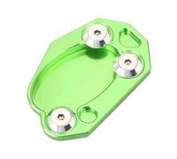 Expander Pour Ninja ZX10R ZX6R ER6N ER6F 650R Z1000 SX Z800 Moto Béquille Pied Béquille Latérale Extension Pad Plate Universel(VERT)