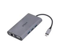 Dahua TC39 9-en-1 USB 3.1 Type-C vers USB 3.0 + HDMI + RJ45 + VGA + SD/TF + PD Station d'accueil
