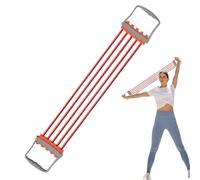 Expanseur de poitrine - 63 x 10,5 x 2,5 cm | 5 ressorts réglables Fitness Bras | Bandes élastiques | Poignée partie corps 5 ressorts en acier Entraînement et exercice