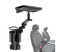 Expanseur de verre de voiture - Support réglable amélioré, plateau pivotant à 360°, accessoire de voyage multifonctionnel | Large compatibilité Étagère pratique pour organisateur de bev