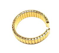 Expansion Bracelet de Montre en Acier Inoxydable Hommes Femmes Bracelet Accessoires métal élastique Strap14mm 16mm 18mm 20mm(Gold,20mm)