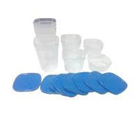Expansion Pack For Use With Spin And Store Storage System 12 Containers And Lids (Red)