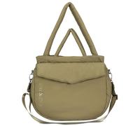 Expatrié Cabas Femme Vert - Poppy - Grand Sac à Main en Nylon - Shopper Bag avec Fermeture Éclair pour Cours, Étudiant et Lycée - Puffer Tote Bag avec Compartiment pour Ordinateur Portable