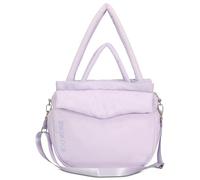 Expatrié Cabas Femme Violet - Poppy - Grand Sac à Main en Nylon - Shopper Bag avec Fermeture Éclair pour Cours, Étudiant et Lycée - Puffer Tote Bag avec Compartiment pour Ordinateur Portable