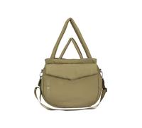 Expatrié Cabas Femme Vert - Poppy - Grand Sac à Main en Nylon - Shopper Bag avec Fermeture Éclair pour Cours, Étudiant et Lycée - Puffer Tote Bag avec Compartiment pour Ordinateur Portable