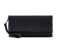 Expatrié Pochette soirée femme noir Marie sac à main pour femmes en faux cuir - Sac à bandoulière polyvalent en cuir végétale & pochette pliable pour femmes - Clutch élégante & sac d'épaule