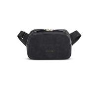 Expatrié Sac à Bandoulière Femmes Petit Noir - Fleur - Sac à Main Elégant en Cuir Végétal - Sac Porté Croisé Chic pour Loisirs, Sorties et Fêtes - Déperlant