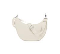 Expatrié Sac Bandoulière Femmes Crème - Lea Medium - Half Moon Bag - Sac Banane avec Sangle Réglable - Sacoche Demi Lune en Cuir Végétalien - Imperméable