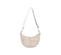 Expatrié Sac Bandoulière Femme Beige - Vivy - Crescent Crossbody Bag - Sac Banane Tissu en Nylon - Sac a Main Tendance pour Voyage, Shopping, Quotidiens - Petit Sacoche Demi Lune - Imperméable