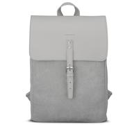 Expatrié Sac à Dos Femme Cream - Anouk - Feminin Sac à Partir de Toile & Cuir PU - Sac Moderne et Chic - Backpack Elegant - Poche PC Portable