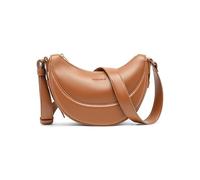Expatrié Sac à Épaule Femmes Marron - Livia - Half Moon Bag en Cuir Vegan - Sac à Main avec Bandoulière au Design Demi-lune - Hydrofuge