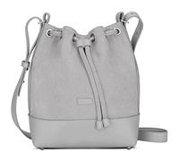 Expatrié Sac à Main Femme Lily Petit Sac Seau Bucket Bag Gris - en Toile de Coton et Cuir PU Végétal pour le Shopping, le Bureau, les Loisirs - Sacs à Bandoulière pour Femmes