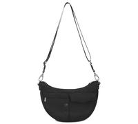 Expatrié Sac Bandoulière Femme Noir - Vivy - Crescent Crossbody Bag - Sac Banane Tissu en Nylon - Sac a Main Tendance pour Voyage, Shopping, Quotidiens - Petit Sacoche Demi Lune - Imperméable