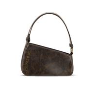 Expatrié Sac à Main Porté Épaule Femme Marron - Georgia - Sac à Bandoulière Asymétrique en Simili Cuir pour le Jour et la Nuit - Y2K Sac en Cuir Vintage Petit - Bandoulière Large