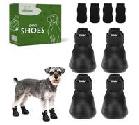 EXPAWLORER Chaussures pour chiens de petite, moyenne et grande taille, imperméables et antidérapantes pour l'hiver avec chaussettes, faciles à mettre et à enlever, bottes et protections de pattes pour