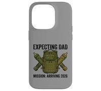 Expecting Dad 2026 Fatherhood Mission Military Coque pour iPhone 14 Pro