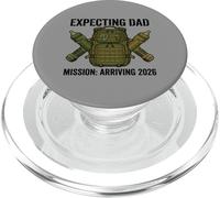 Expecting Dad 2026 Fatherhood Mission Military PopSockets PopGrip pour MagSafe