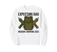 Expecting Dad 2026 Fatherhood Mission Military Sweatshirt