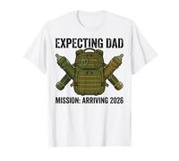 Expecting Dad 2026 Fatherhood Mission Military T-Shirt