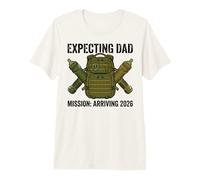 Expecting Dad 2026 Fatherhood Mission Military T-Shirt Haut de Gamme
