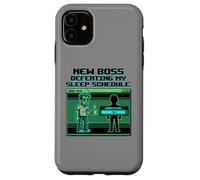 Expecting Dad Gamer New Boss Sleep Schedule Coque pour iPhone 11