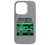Expecting Dad Gamer New Boss Sleep Schedule Coque pour iPhone 14 Pro