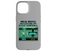 Expecting Dad Gamer New Boss Sleep Schedule Coque pour iPhone 15