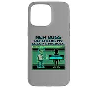 Expecting Dad Gamer New Boss Sleep Schedule Coque pour iPhone 15 Pro Max
