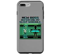 Expecting Dad Gamer New Boss Sleep Schedule Coque pour iPhone 7 Plus/8 Plus