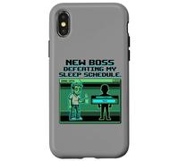 Expecting Dad Gamer New Boss Sleep Schedule Coque pour iPhone X/XS