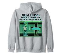 Expecting Dad Gamer New Boss Sleep Schedule Sweat à Capuche