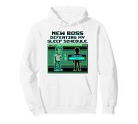 Expecting Dad Gamer New Boss Sleep Schedule Sweat à Capuche