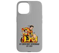 Expecting Dad Pit Crew Chief Fatherhood 2026 Race Coque pour iPhone 15