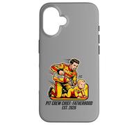 Expecting Dad Pit Crew Chief Fatherhood 2026 Race Coque pour iPhone 16