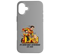 Expecting Dad Pit Crew Chief Fatherhood 2026 Race Coque pour iPhone 16 Plus