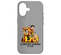 Expecting Dad Pit Crew Chief Fatherhood 2026 Race Coque pour iPhone 17