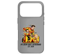Expecting Dad Pit Crew Chief Fatherhood 2026 Race Coque pour iPhone 17 Pro