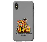 Expecting Dad Pit Crew Chief Fatherhood 2026 Race Coque pour iPhone X/XS