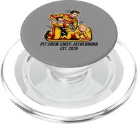 Expecting Dad Pit Crew Chief Fatherhood 2026 Race PopSockets PopGrip pour MagSafe