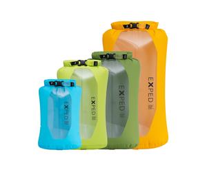 Exped - Lot de 4 sacs de rangement étanches - Drybag Versa Clear Set en Nylon - Jaune Jaune