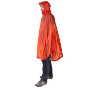 Exped - Poncho de randonnée et de vélo - Bike + Hike Poncho Dark Lava - Rouge Rouge